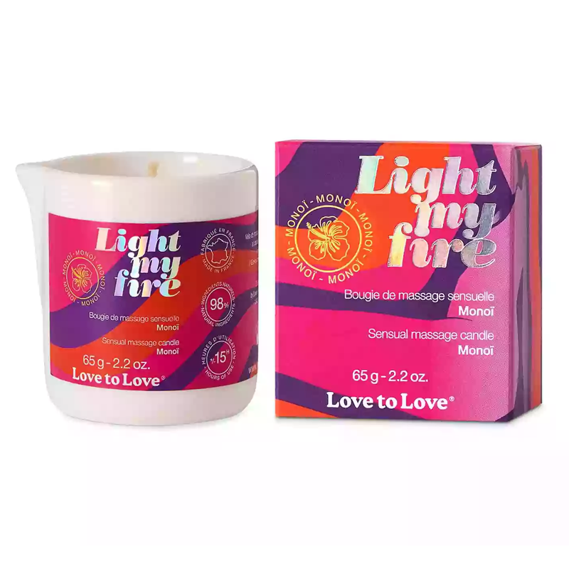 LIGHT MY FIRE - BOUGIE DE MASSAGE - MONOI 65G / 2.2OZ.