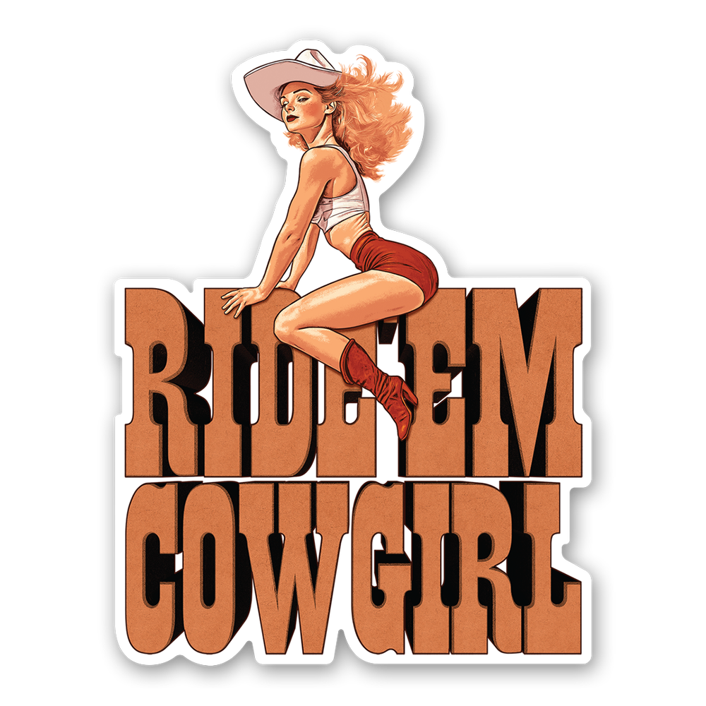Ride Em Cowgirl Sticker