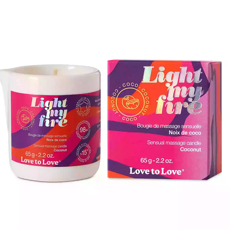 LIGHT MY FIRE - BOUGIE DE MASSAGE - COCO 65G / 2.2OZ.