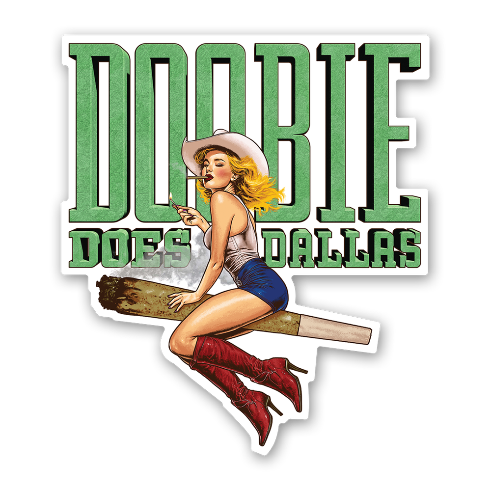 Doobie Does Dallas Sticker