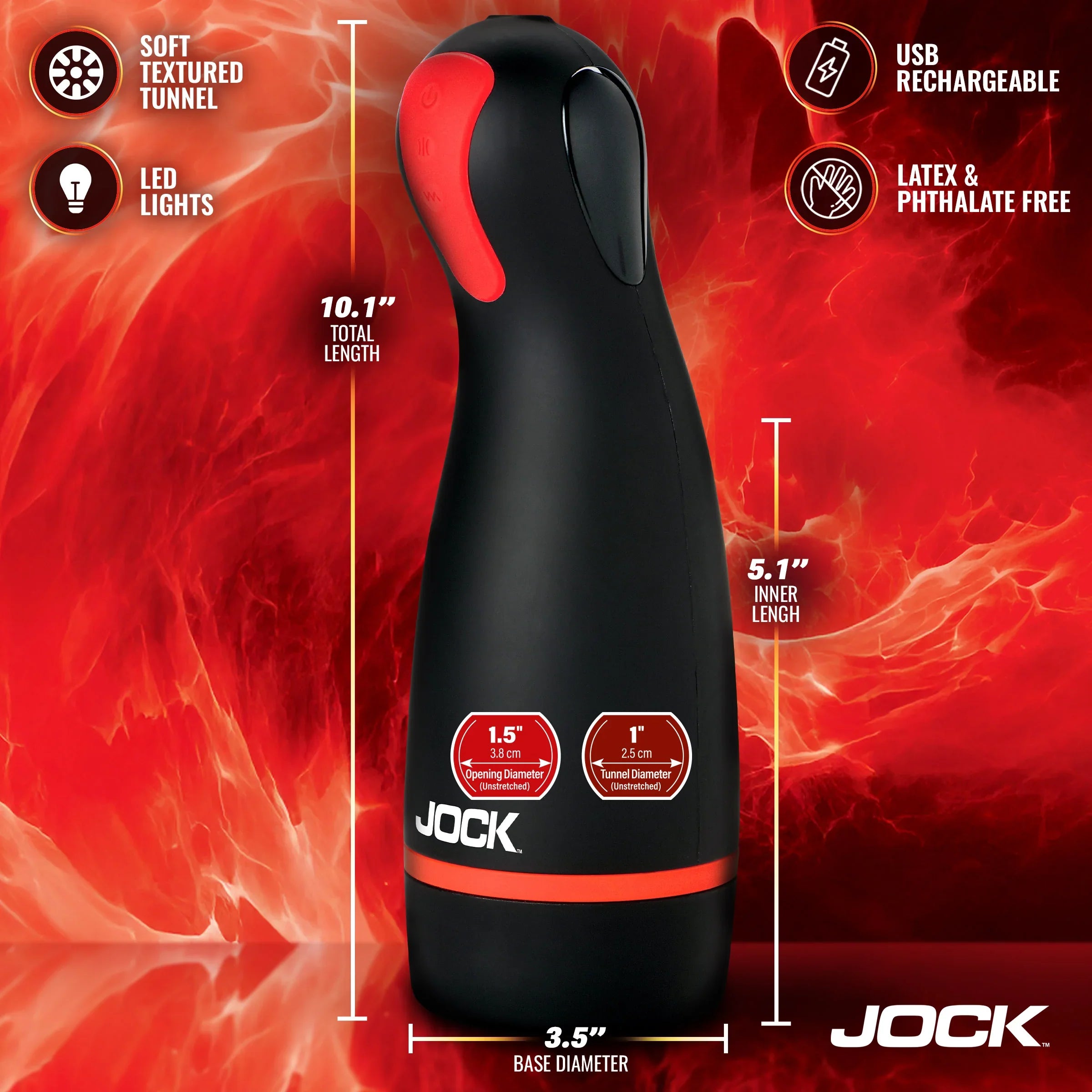 Blaze Vibrating, Sucking, & Warming Masturbator