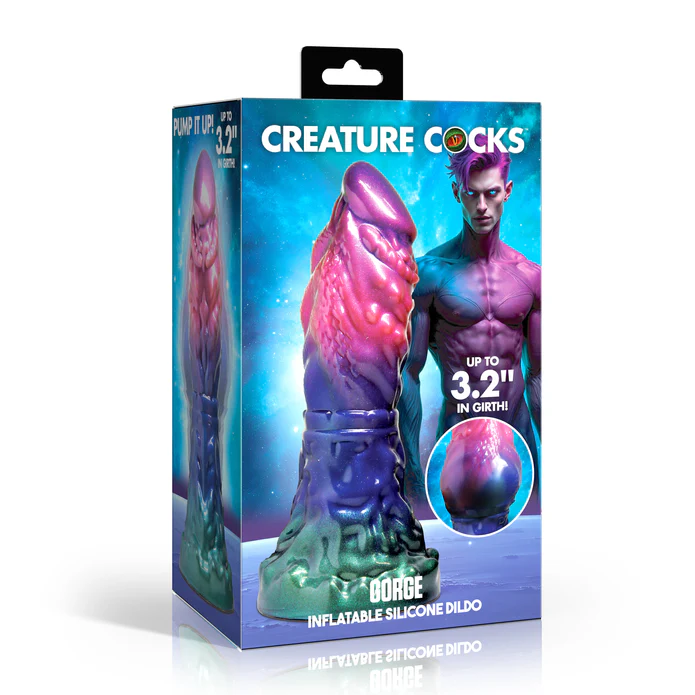 Gorge Alien Inflatable Silicone Dildo
