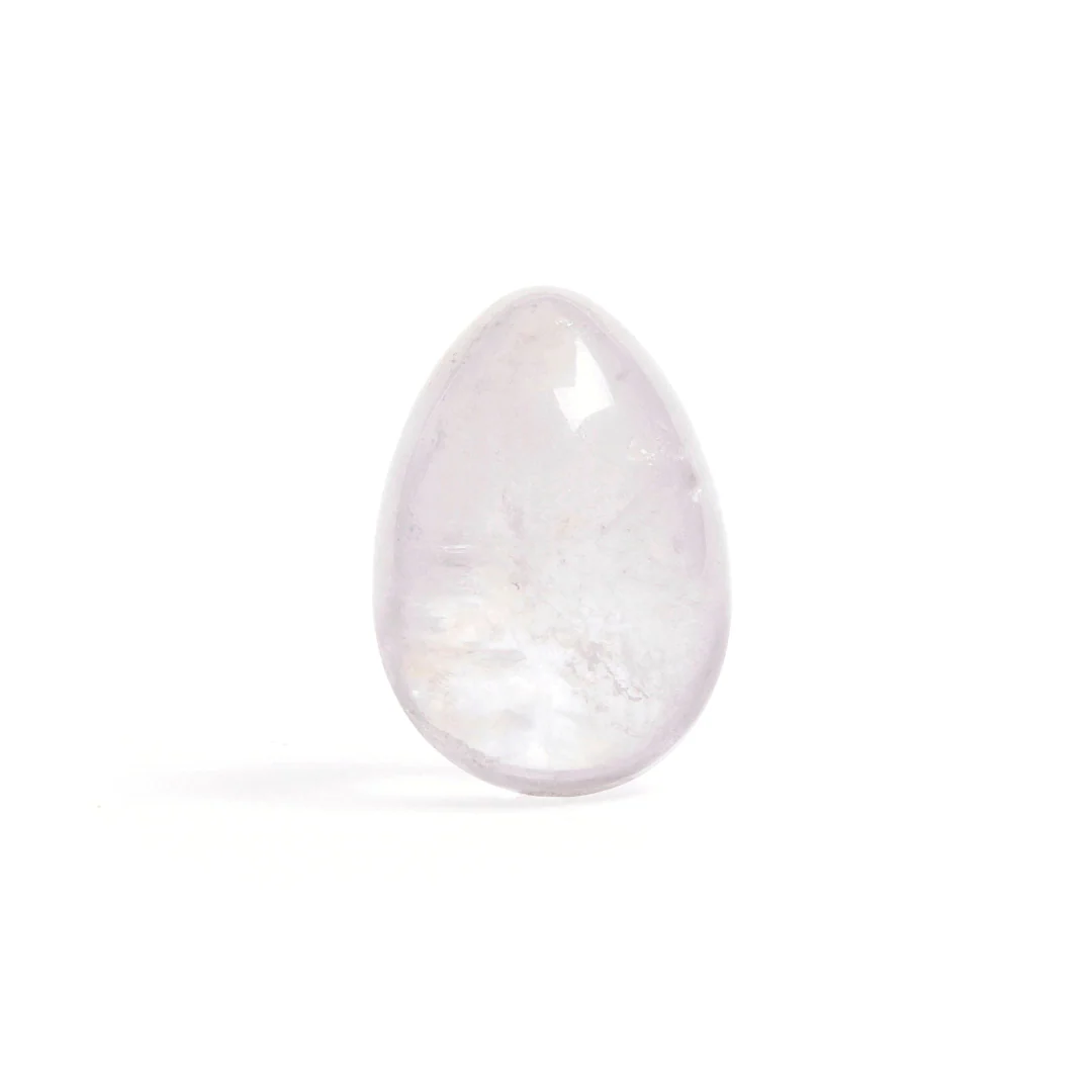 Quartz clair - Œuf yoni moyen - Percé