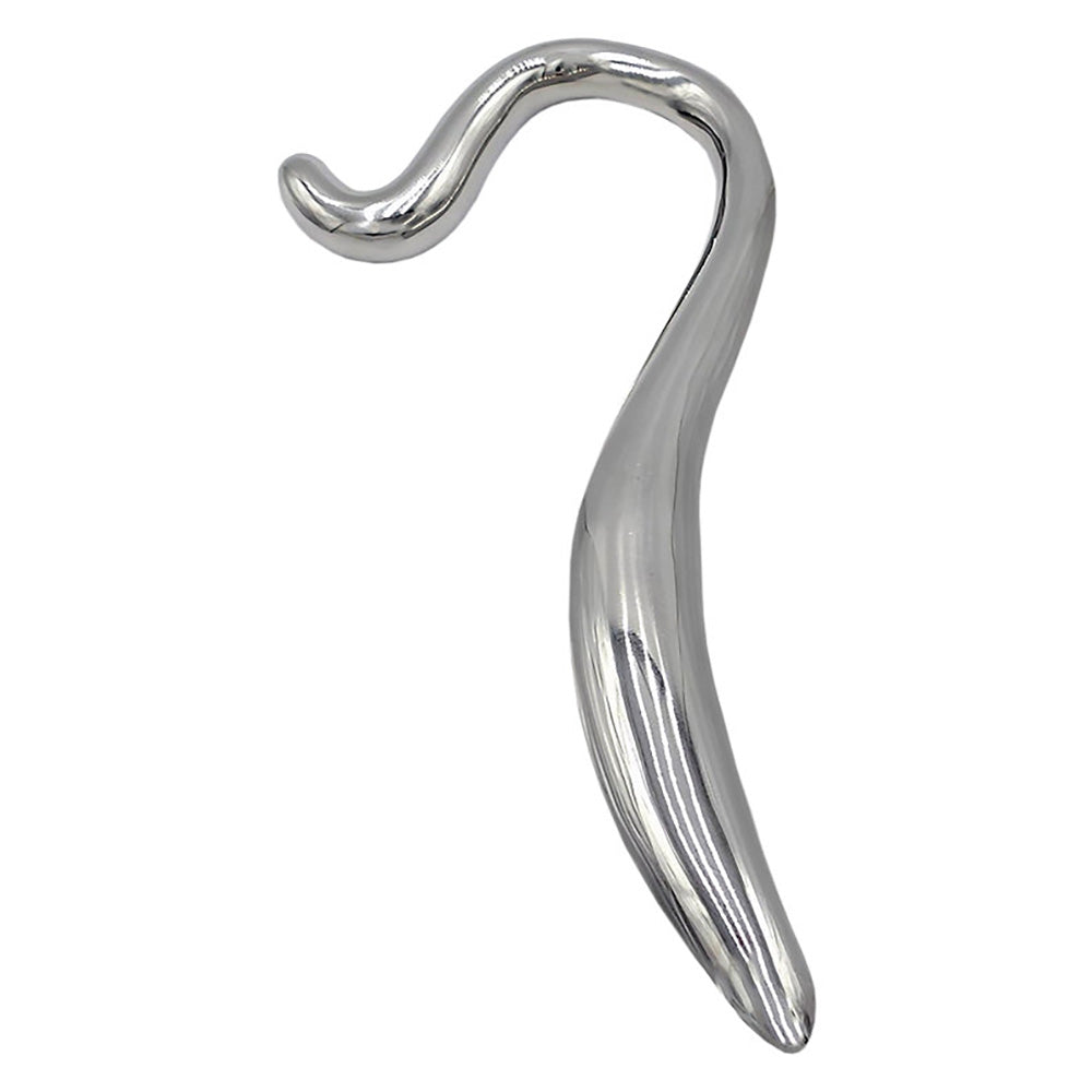 Stainless Steel Hollow Curved Wand In Case
