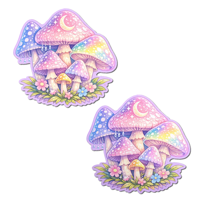 Pastel Celestial Fairycore Mushroom Breast Pasties