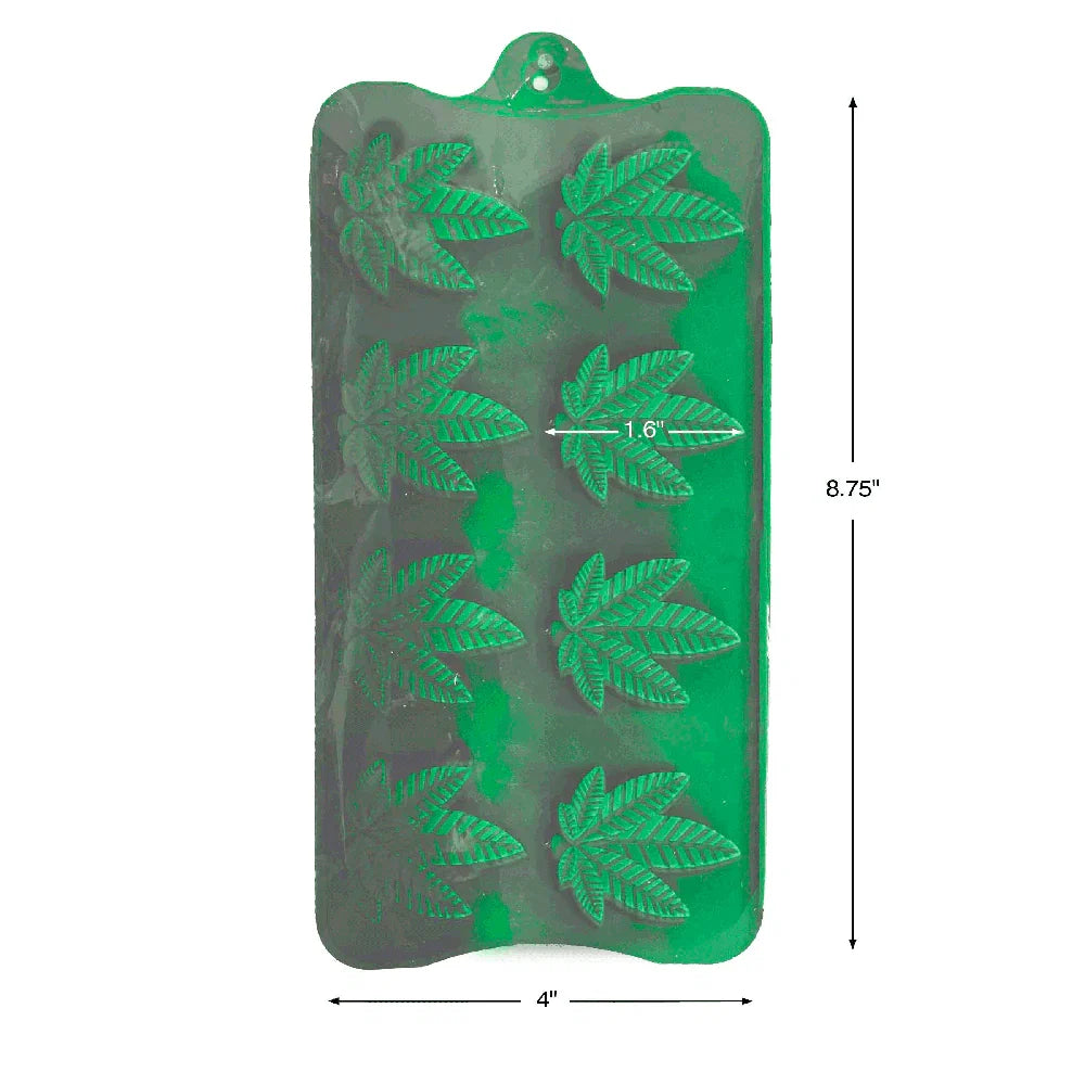 Plateau-moule en silicone en forme de feuille de cannabis