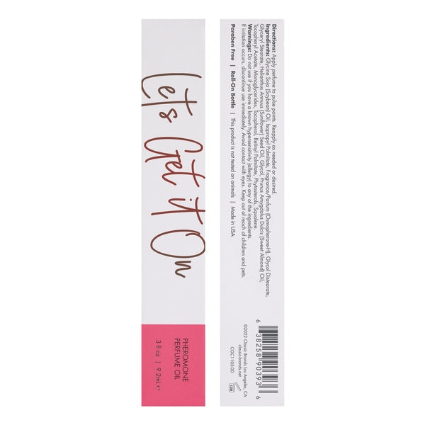 LET'S GET IT ON Huile Parfumée avec Pheromones - Fruité - Floral 0.3oz | 9.2mL