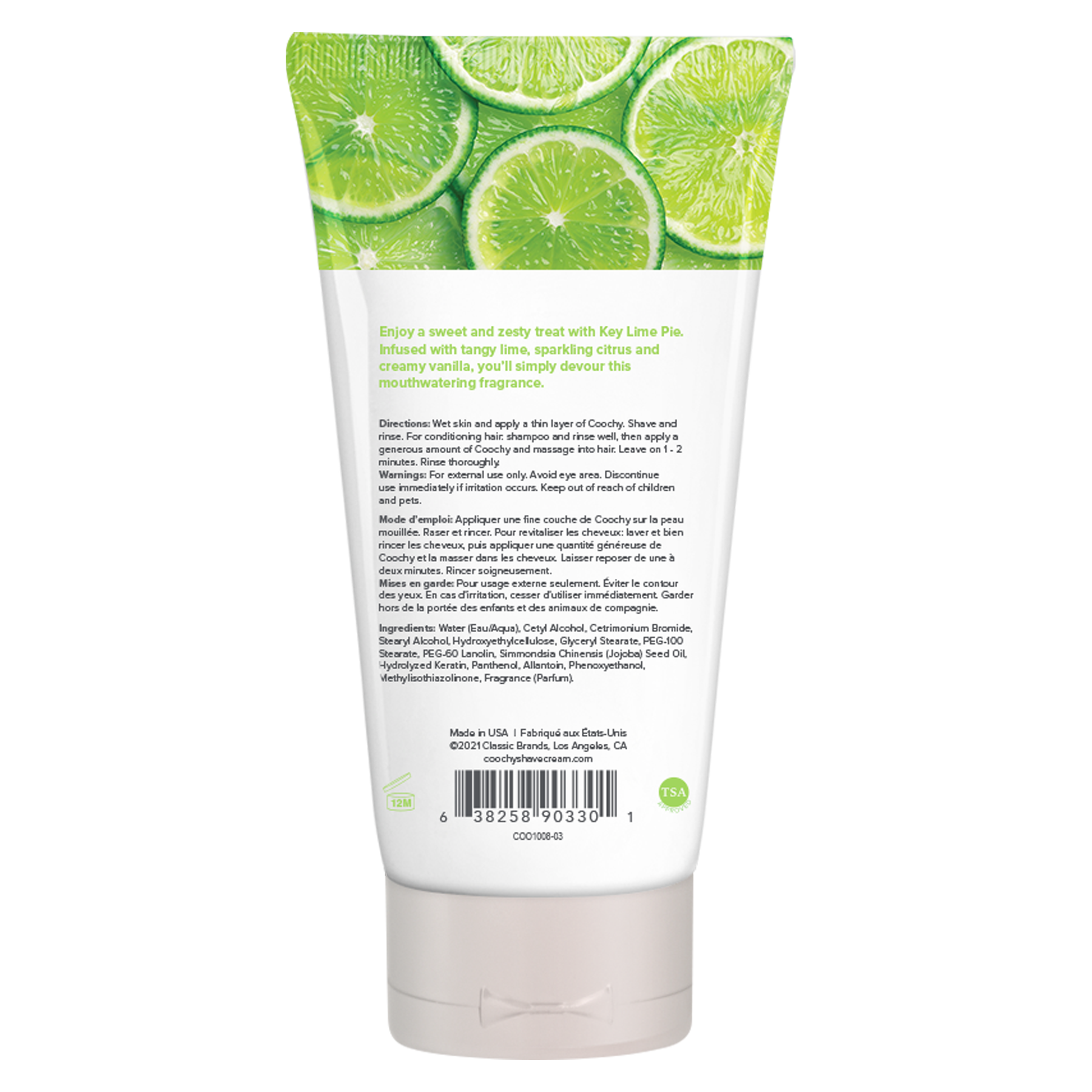 Crème à raser Tarte au Citron Vert 3.4oz