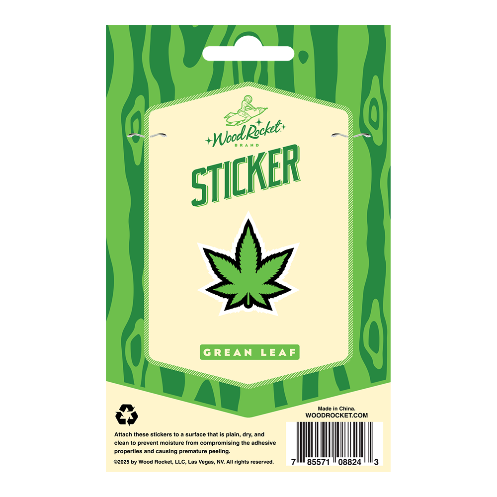 Green Leaf Sticker
