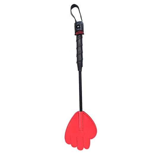 Leather Mini Hand Riding Crop - Red