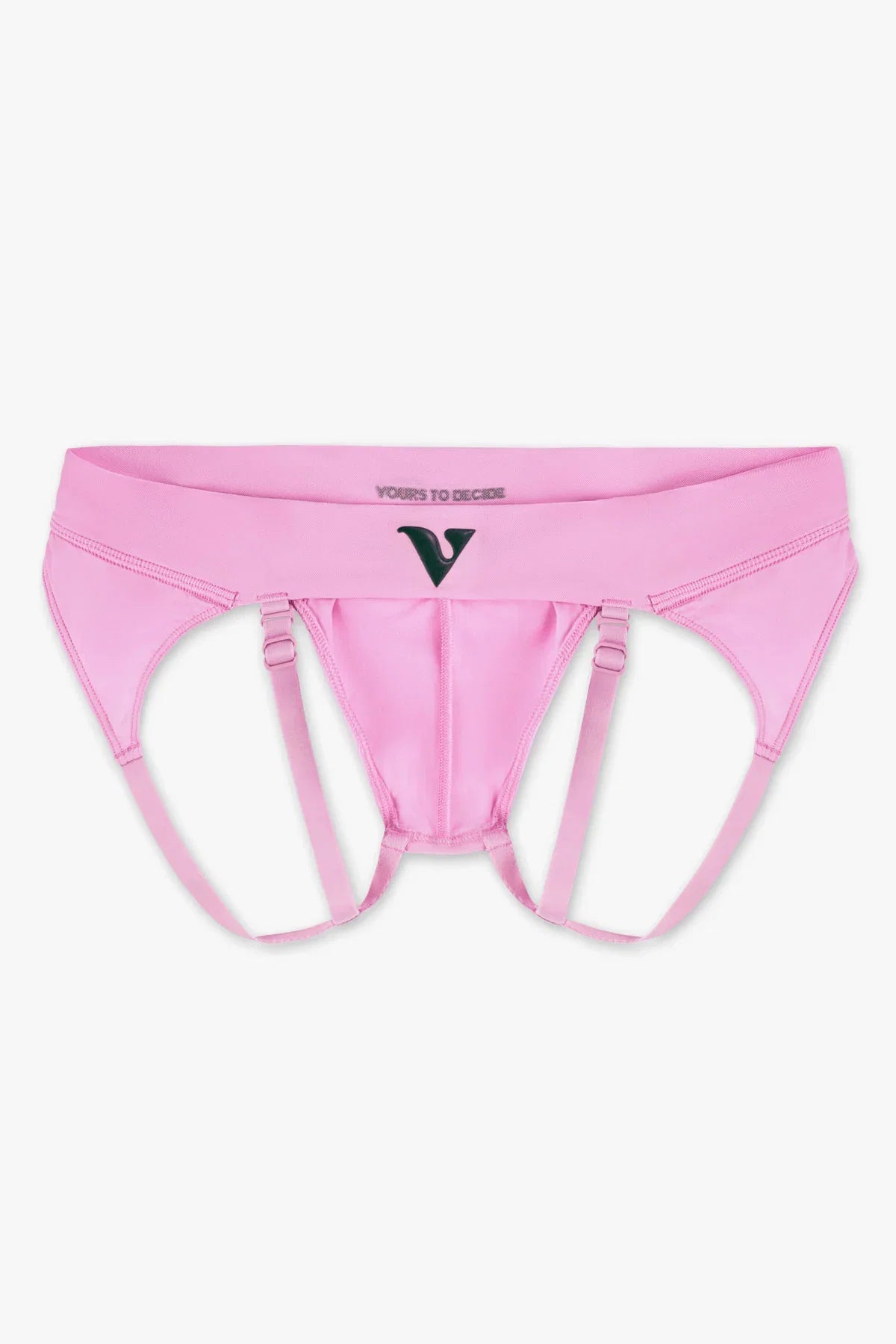 Mens Small - JockVStrap Sheer Briefs - Taffy