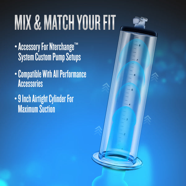 Performance - 9" x 2.5" Penis Pump Cylinder - Clear