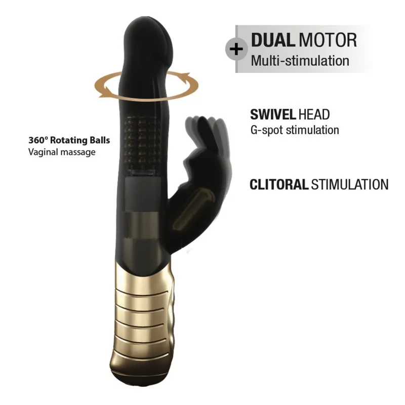 BÉBÉ RABBIT NOIR & OR 2.0 - RECHARGEABLE