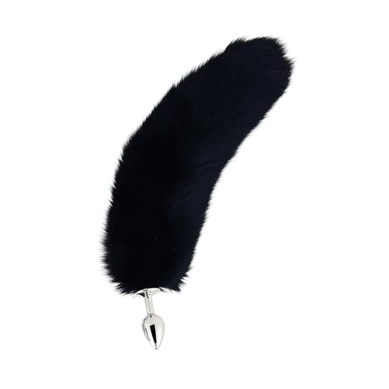 Foxtail Plug - Small - BLACK