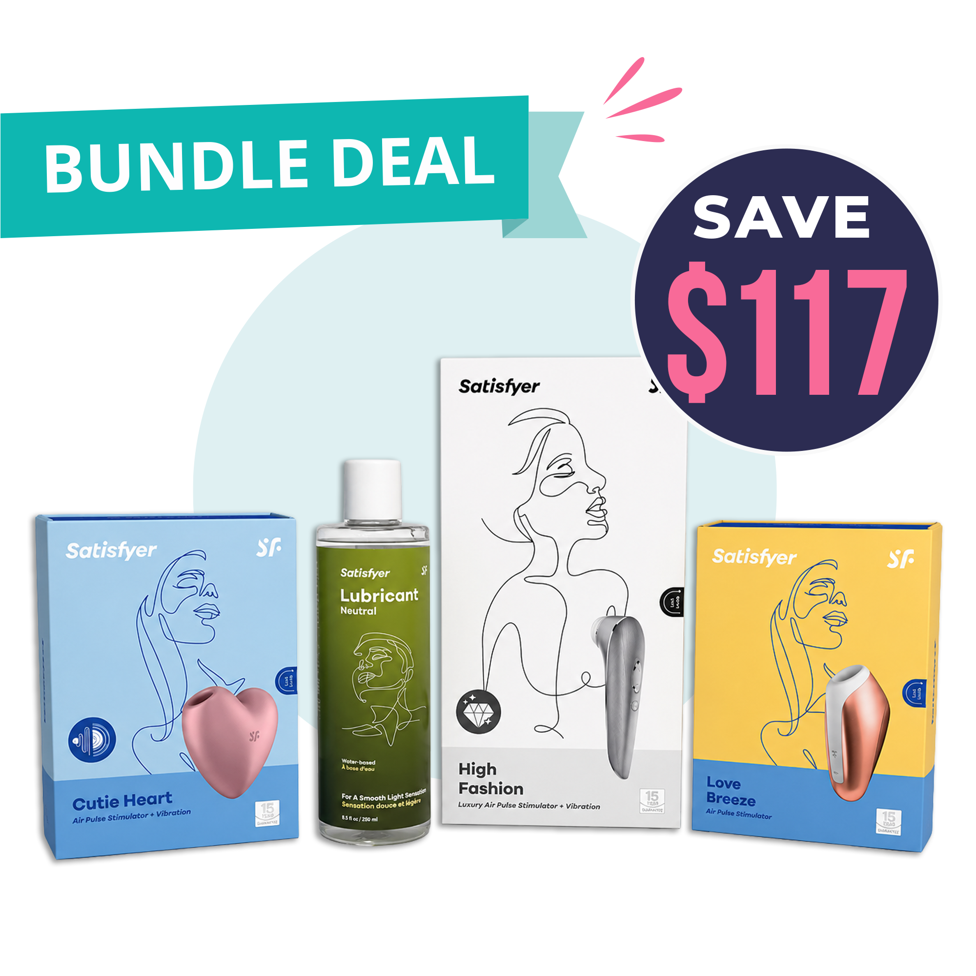 Satisfyer Air Pulse Stimulator Value Bundle