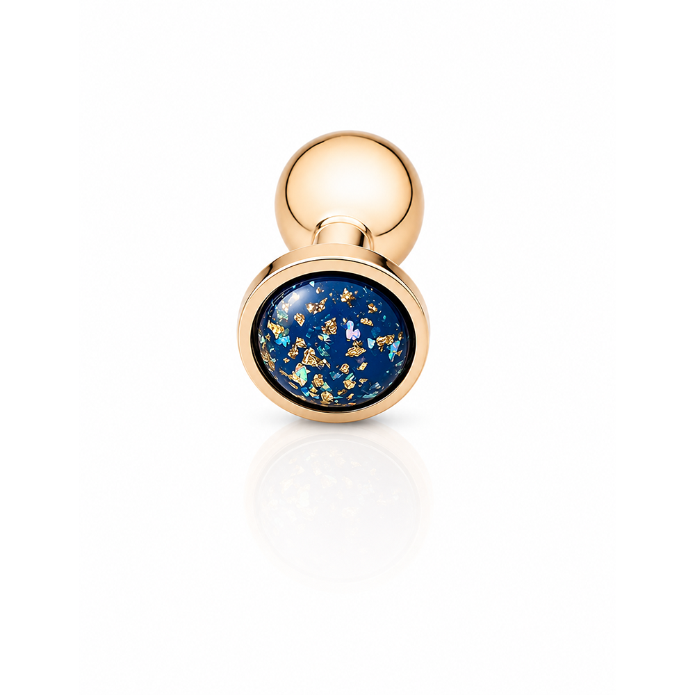 Custom Plug - GOLD LEAF - BLUE