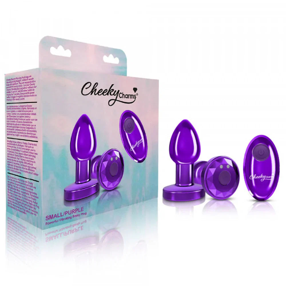 TESTER - R/C Vibrating Metal Plug - Purple-Small