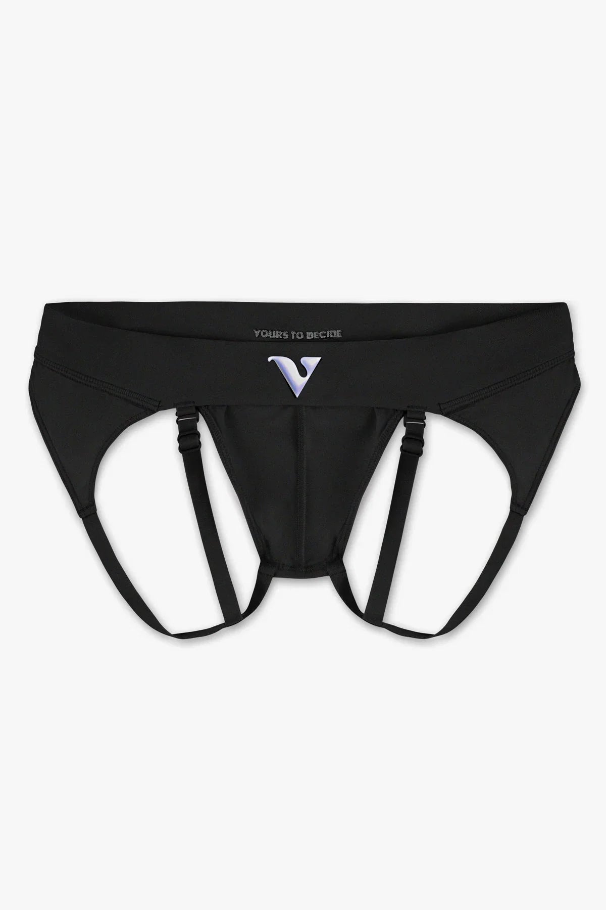 Mens Large - JockVStrap Sheer Briefs - Black