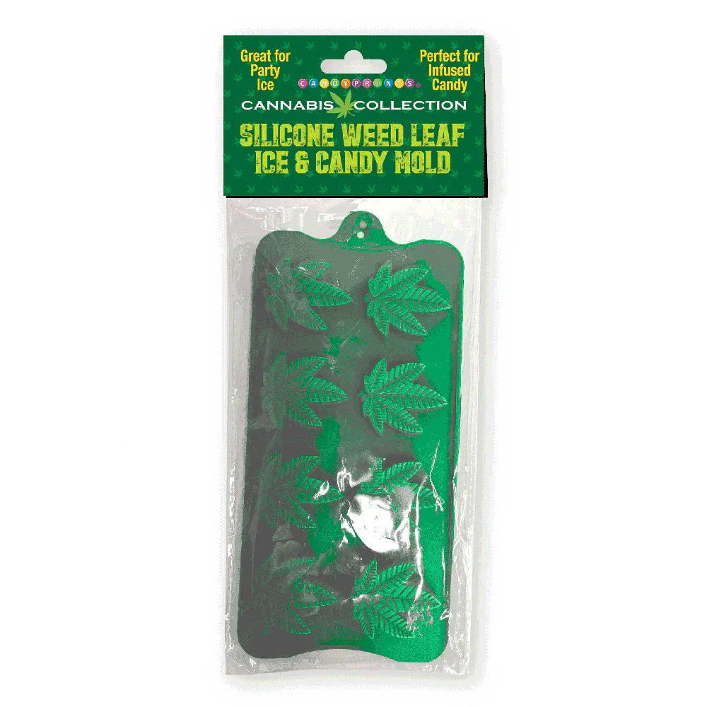Plateau-moule en silicone en forme de feuille de cannabis