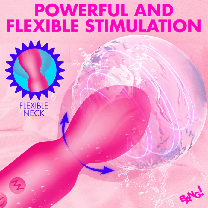 Vibrating Silicone Mini Wand - Pink