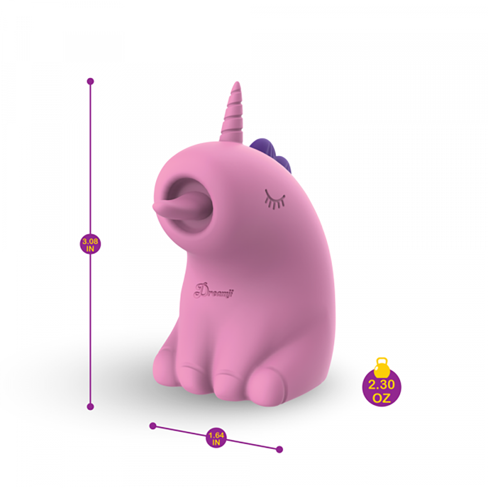 TESTER - Dreamii Licks Licking Unicorn Stimulator - Mystical Pink