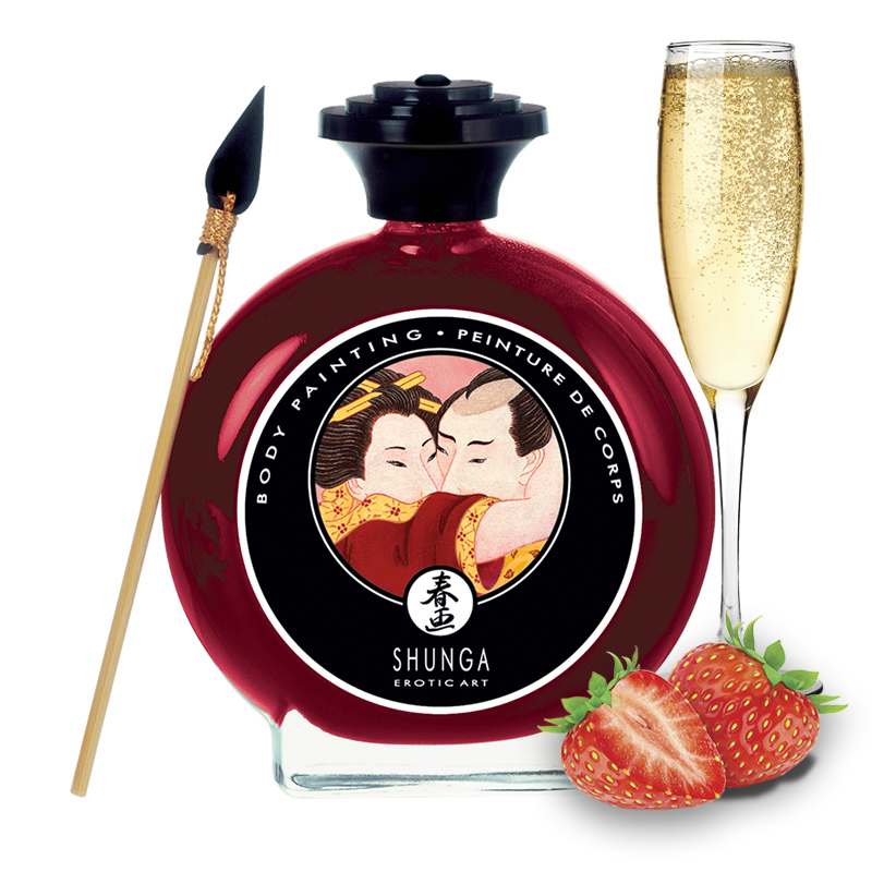 TESTER - Edible Body Painting - Sparkling Strawberry Wine