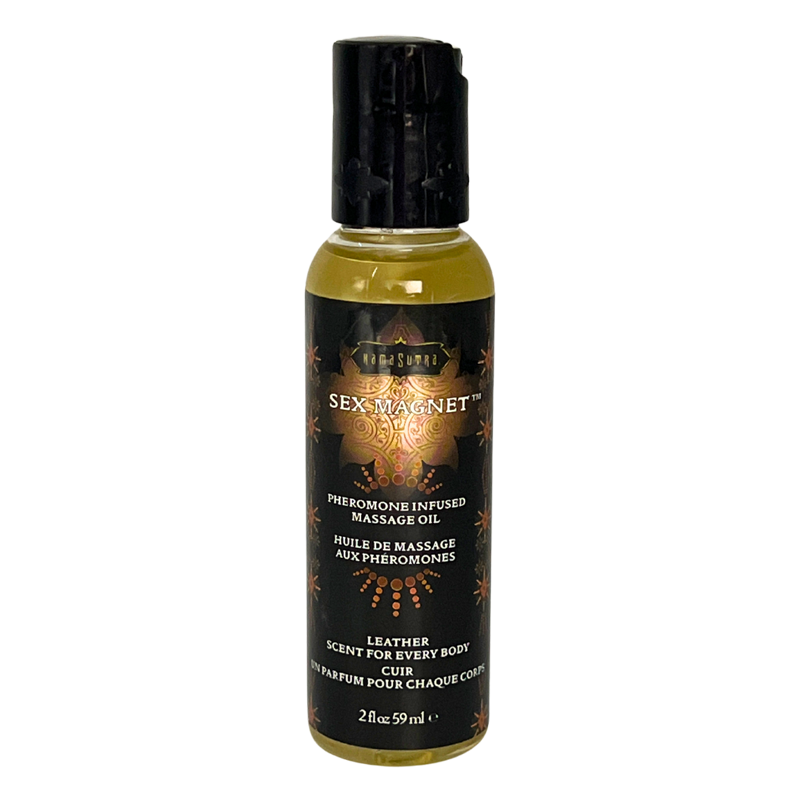 Sex Magnet Pheromone - Huile de massage en cuir 2 fl oz/59 ml