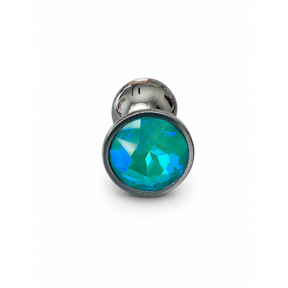 Metal CRZ plug - Small - AQUA OPAL