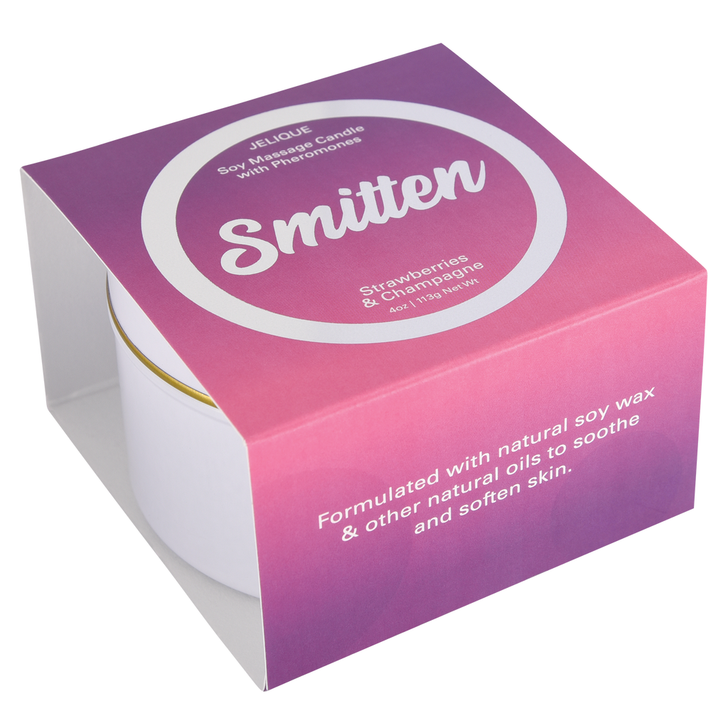 MOOD CANDLES PHEROMONE SOY MASSAGE CANDLES STRAWBERRY & CHAMPAGNE 4OZ