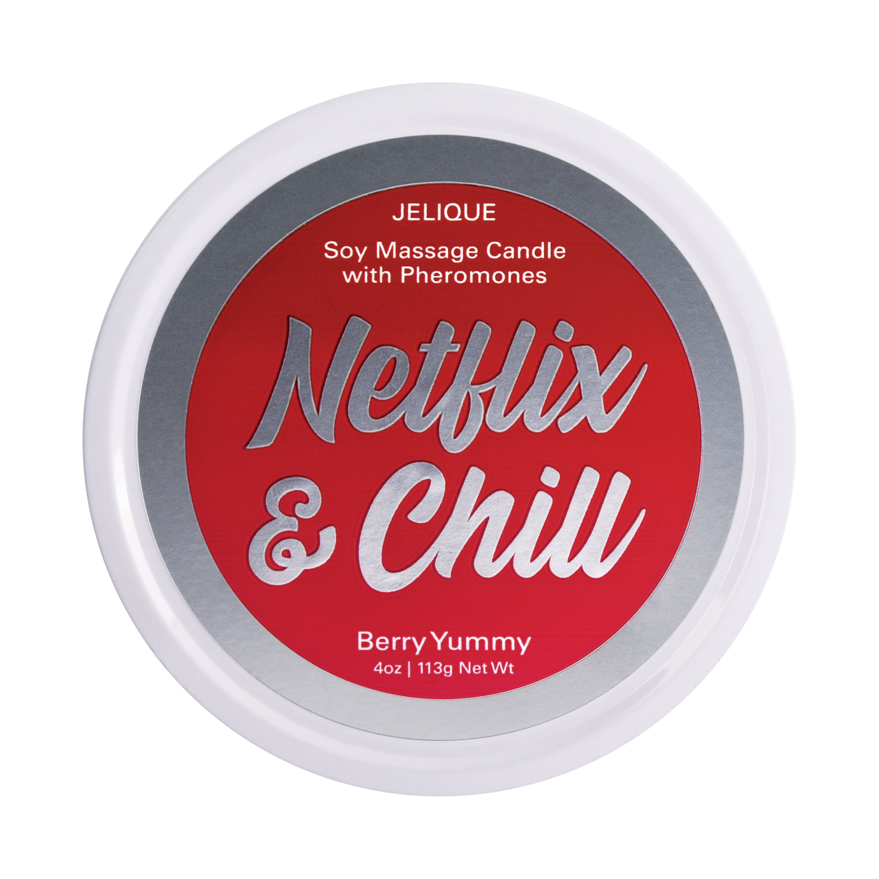 MOOD CANDLES NETFLIX & CHILL - PHEROMONE MASSAGE CANDLE BERRY YUMMY 4OZ | 113G