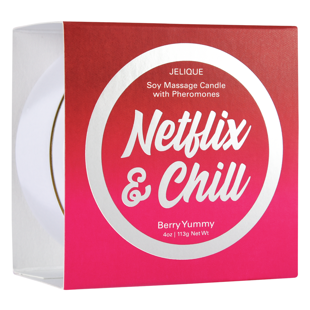 MOOD CANDLES NETFLIX & CHILL - PHEROMONE MASSAGE CANDLE BERRY YUMMY 4OZ | 113G