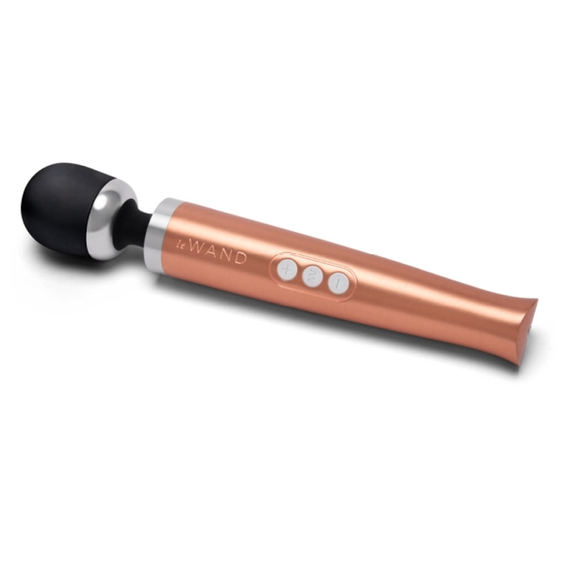 Masseur vibrant rechargeable en métal - Or rose