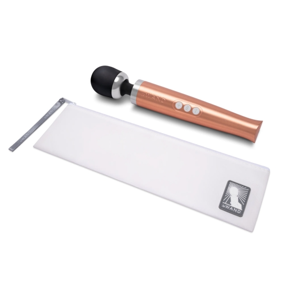 Masseur vibrant rechargeable en métal - Or rose