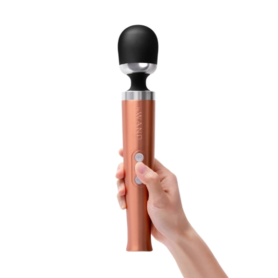 Masseur vibrant rechargeable en métal - Or rose