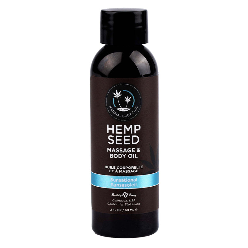 Huile de massage et de corps aux graines de chanvre Sunsational 2 fl oz / 60 ml