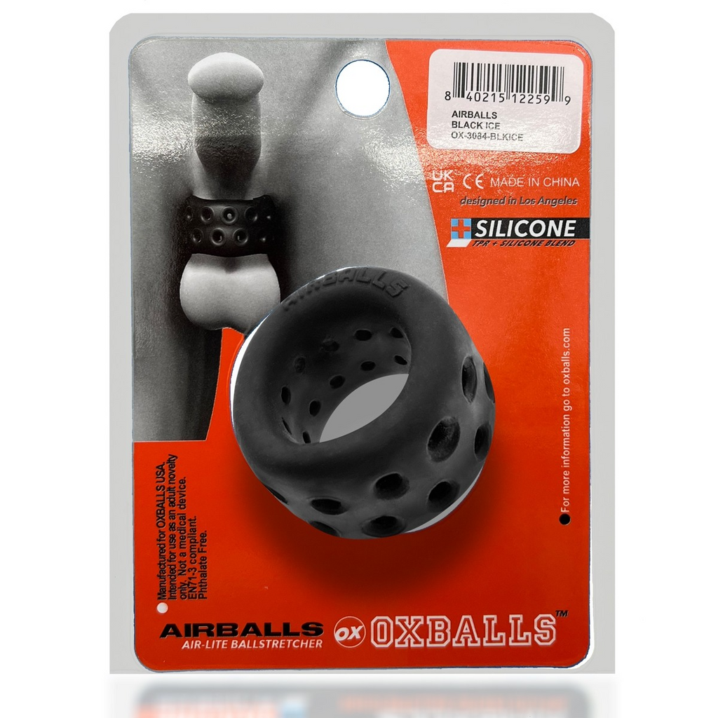 AIRBALLS, étireur de testicules léger, GLACE NOIRE
