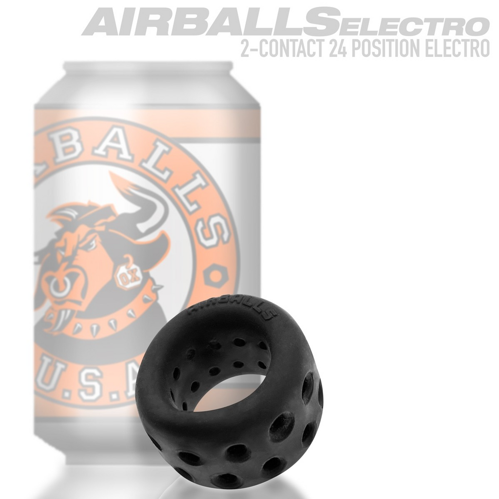 AIRBALLS, étireur de testicules léger, GLACE NOIRE