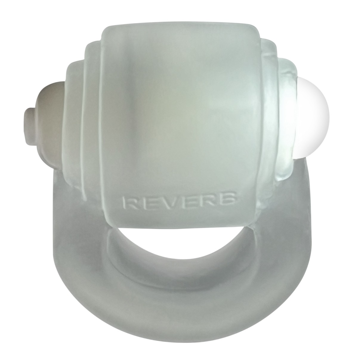 GLOWDICK, cockring avec LED, GLACE TRANSPARENTE