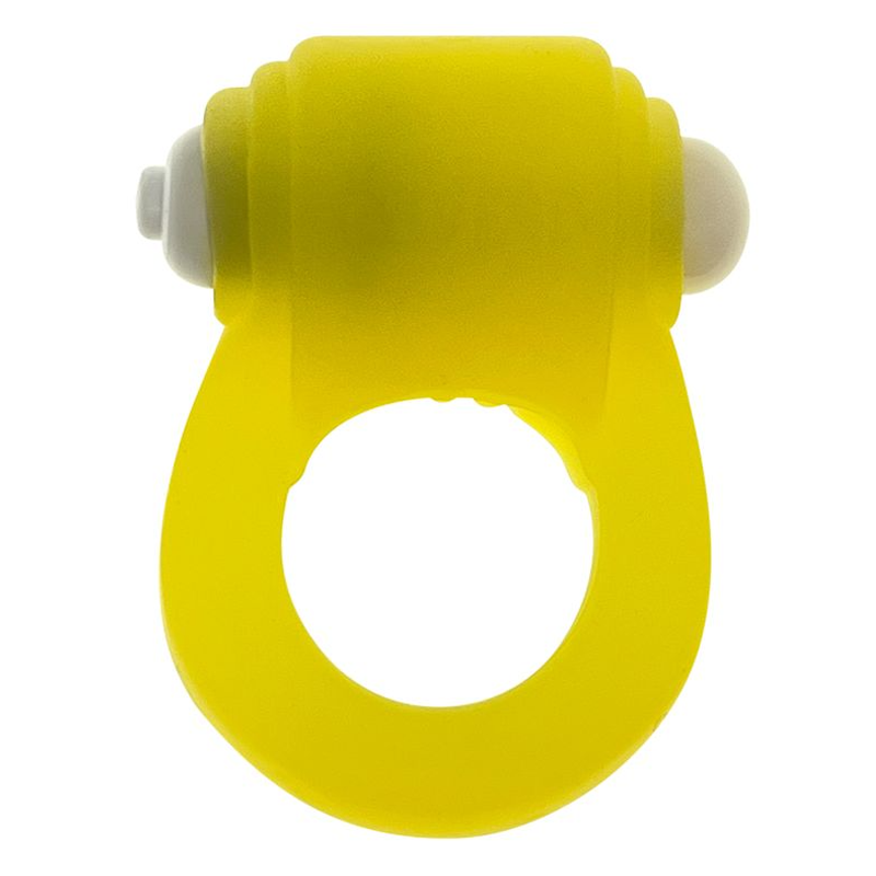 GLOWDICK, anneau pénien avec LED, GLACE JAUNE