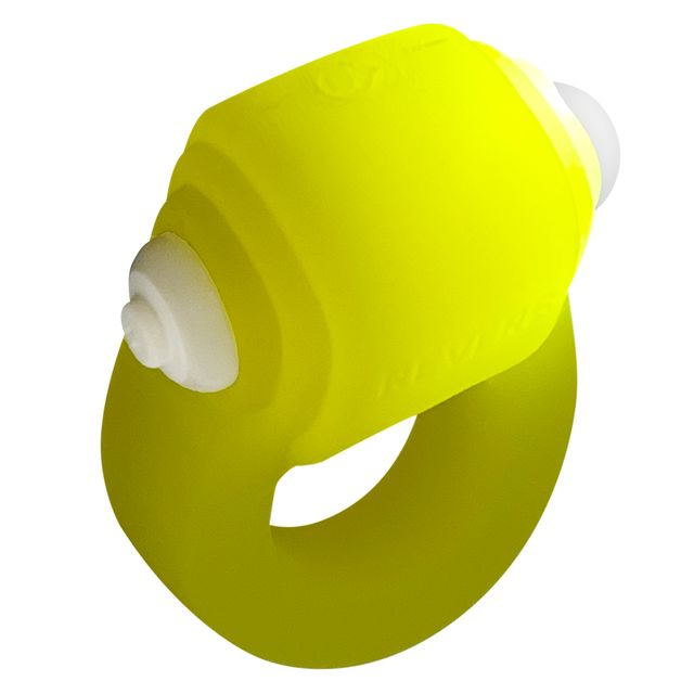 GLOWDICK, anneau pénien avec LED, GLACE JAUNE