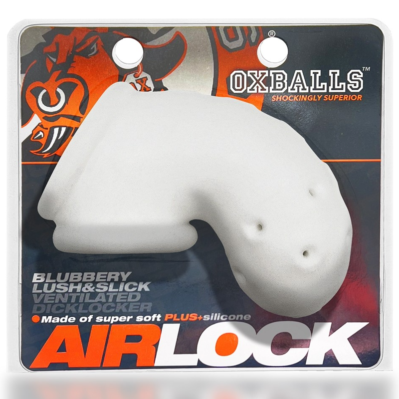 AIRLOCK, chasteté ventilée légère, GLACE BLANCHE