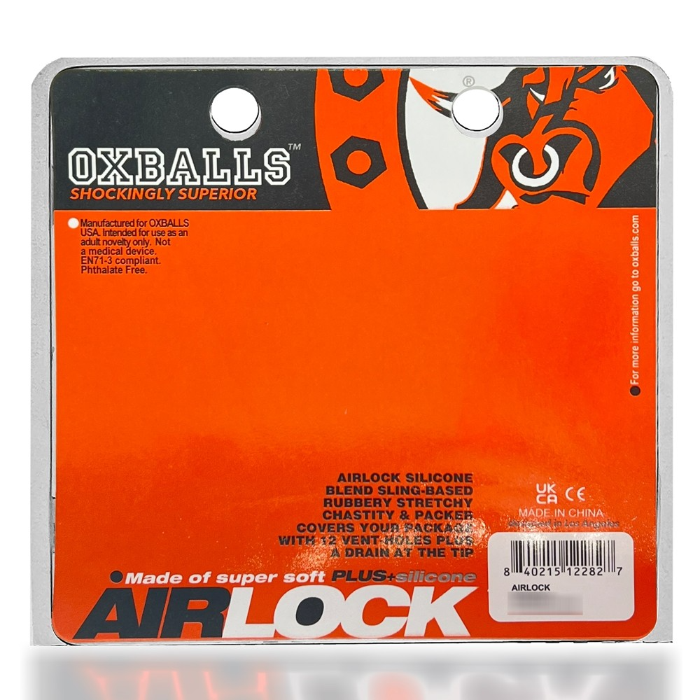 AIRLOCK, chasteté ventilée légère, GLACE BLANCHE