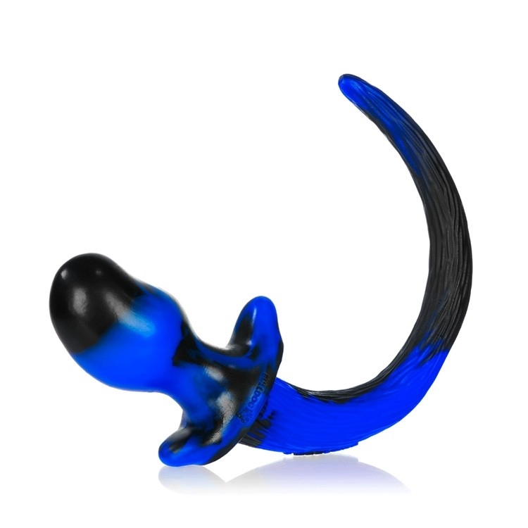 BULLDOG, plug anal en forme de queue de chiot, POLICE SWIRL, Grand