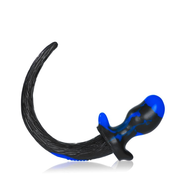 BULLDOG, plug anal en forme de queue de chiot, POLICE SWIRL, Grand