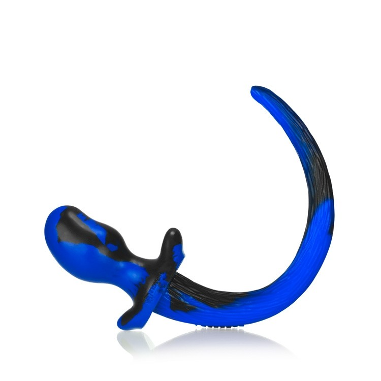 BULLDOG, plug anal en forme de queue de chiot, POLICE SWIRL, Grand