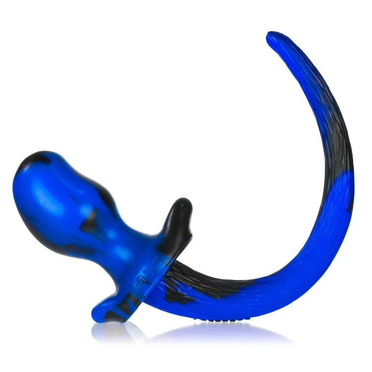 BULLDOG, plug anal en forme de queue de chiot, POLICE SWIRL, Grand