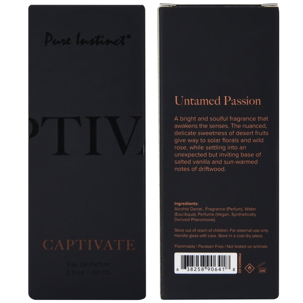Captivate - Parfum aux phéromones Pure Instinct pour hommes, collection Men's Collection, 60 ml