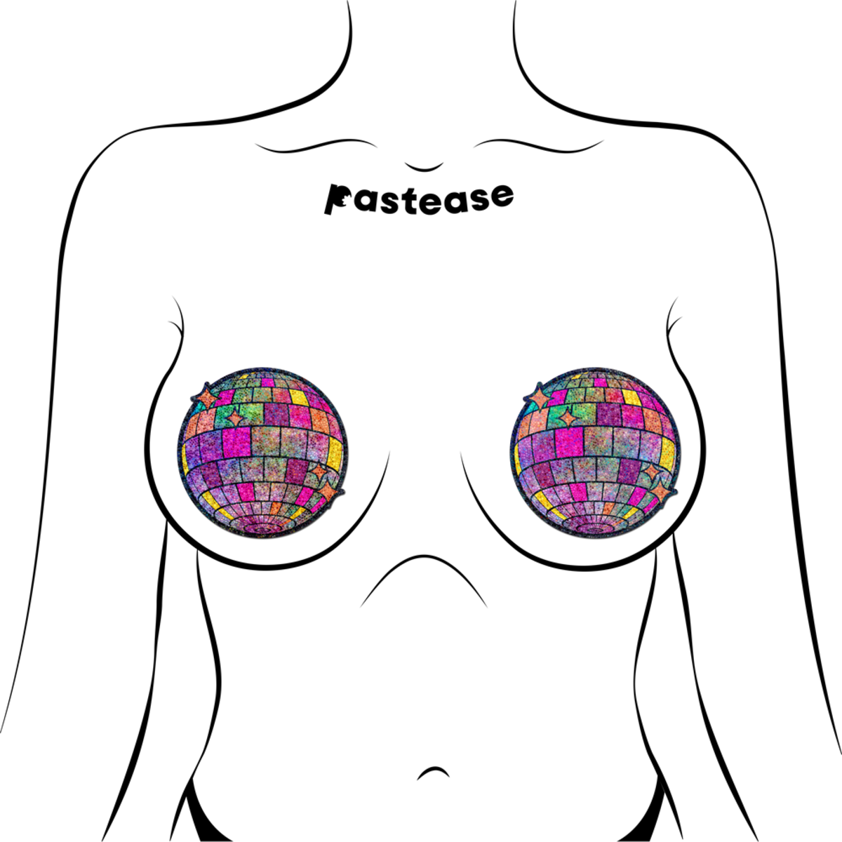 Disco Ball Shimmering Pasties
