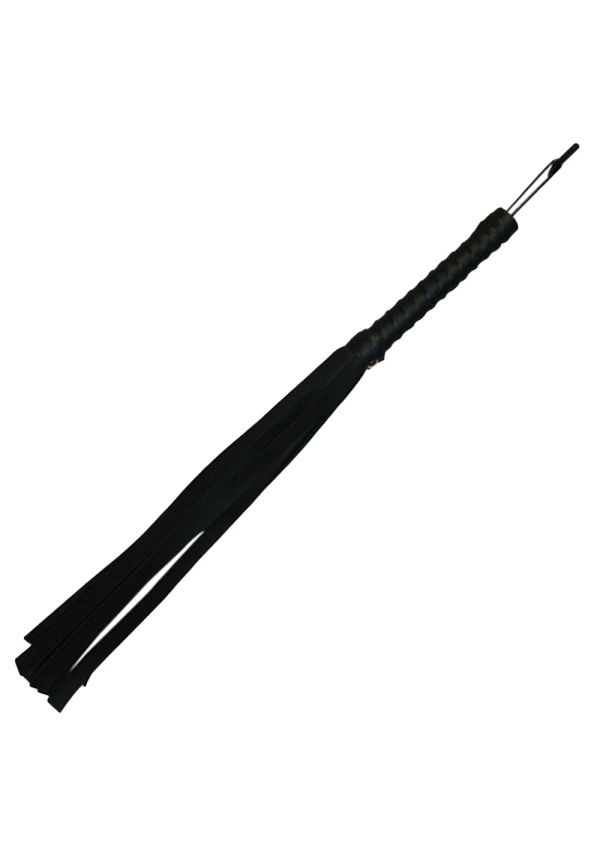 Flogger en similicuir noir