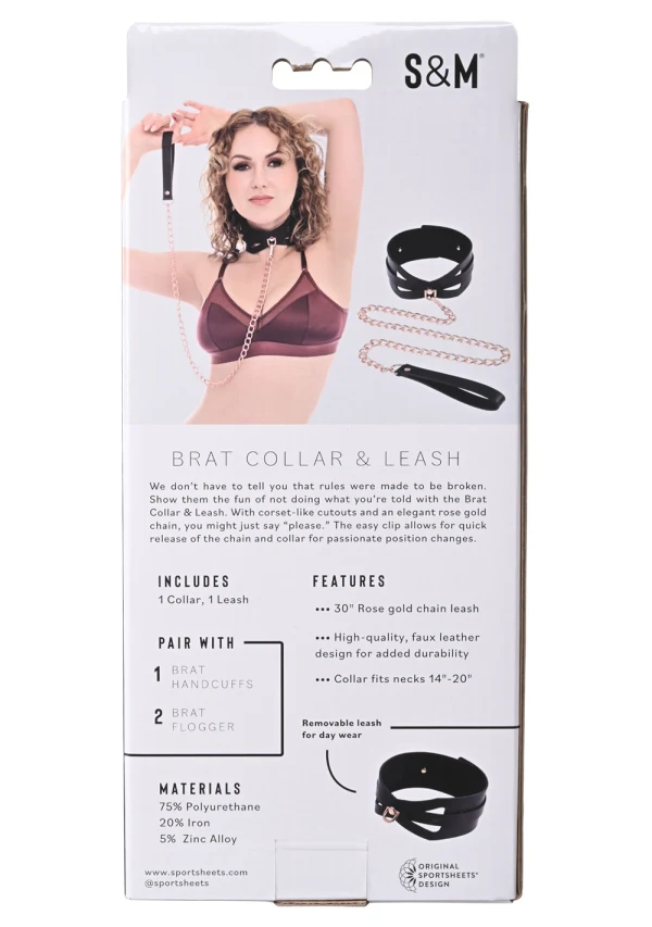Collier et laisse Brat